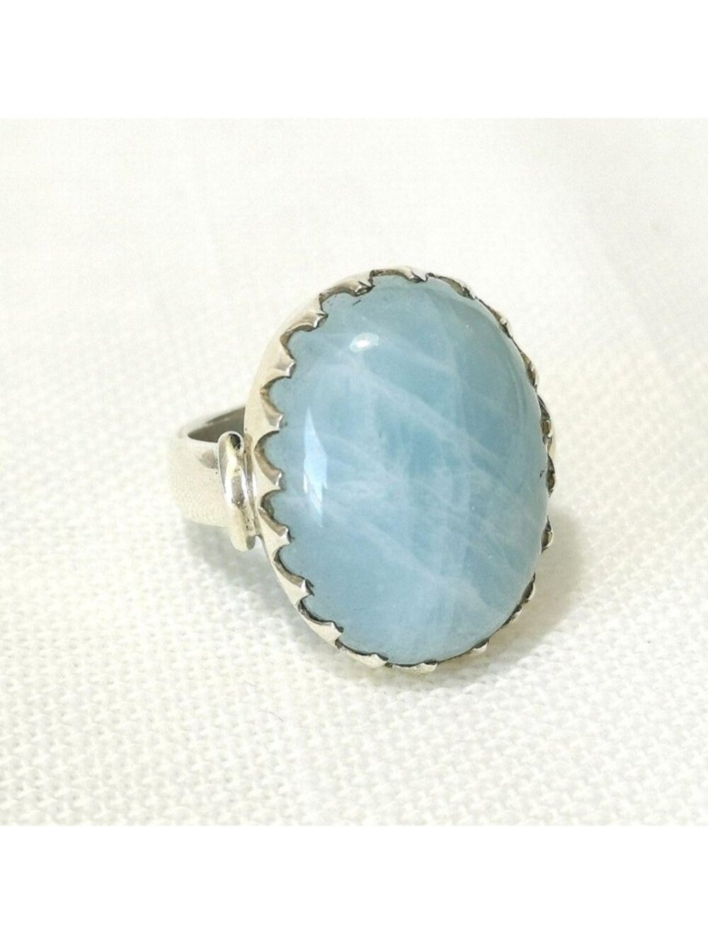 Aquamarine ring size 6 in Sterling Silver 🆕